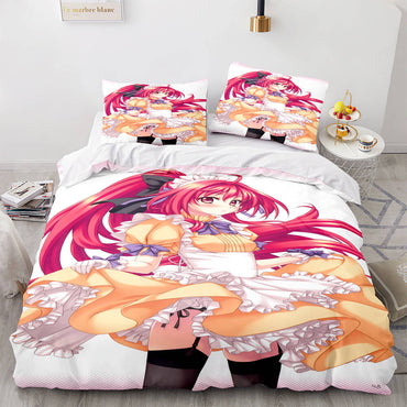 Japan Anime Maid Cosplay Bedding Sets Quilt Covers Without Filler (Online Order Only)