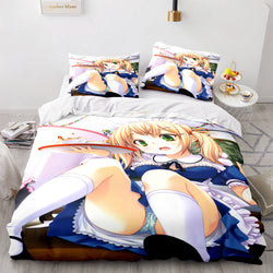 Japan Anime Maid Cosplay Bedding Sets Quilt Covers Without Filler (Online Order Only)