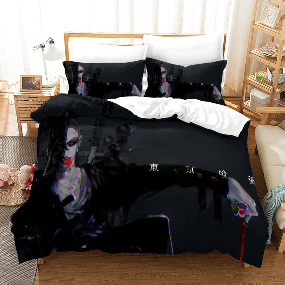 Japan Anime Tokyo Ghoul Cosplay Bedding Set Quilt Cover Without Filler (Online Order Only)