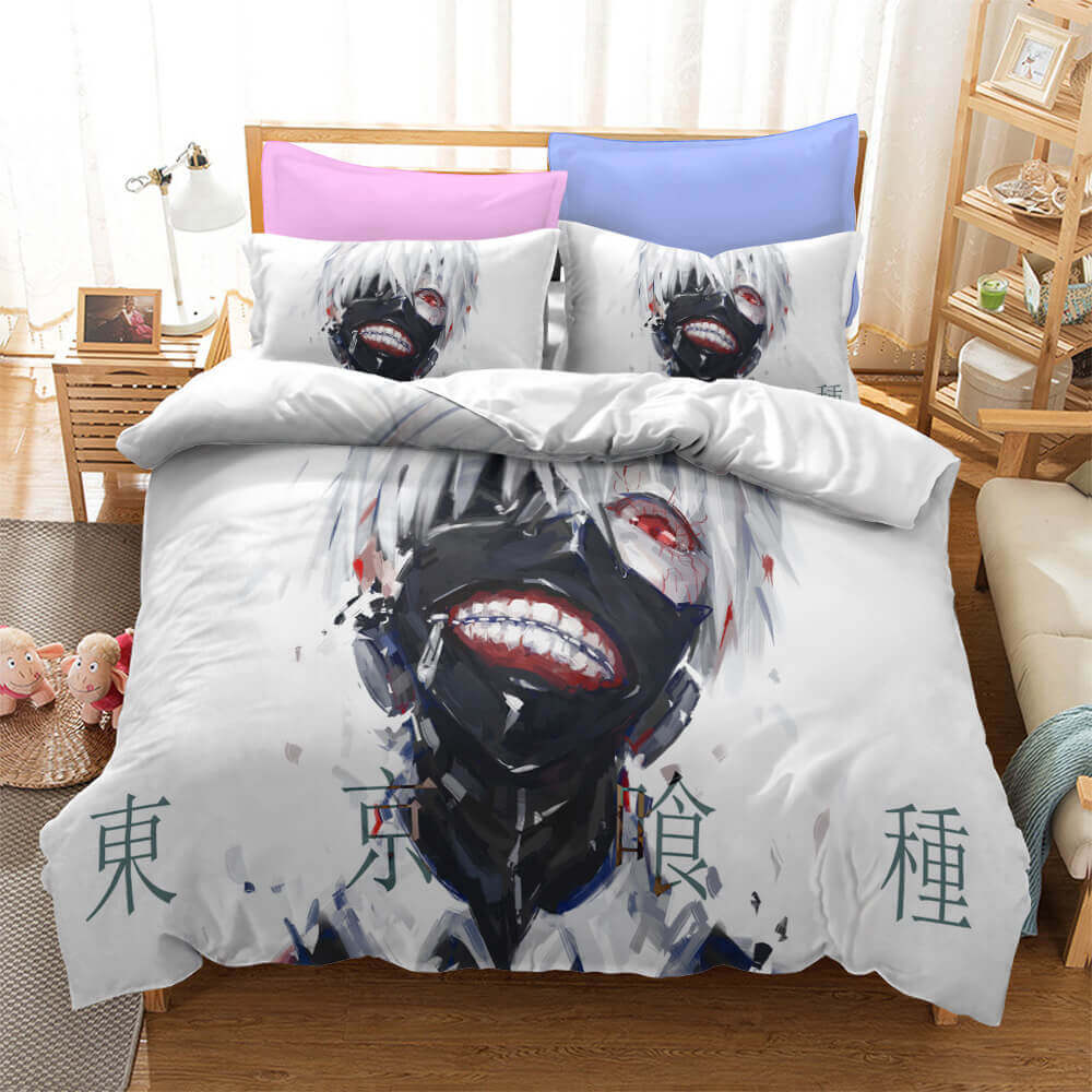 Japan Anime Tokyo Ghoul Cosplay Bedding Set Quilt Cover Without Filler (Online Order Only)