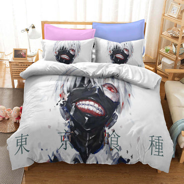Japan Anime Tokyo Ghoul Cosplay Bedding Set Quilt Cover Without Filler (Online Order Only)