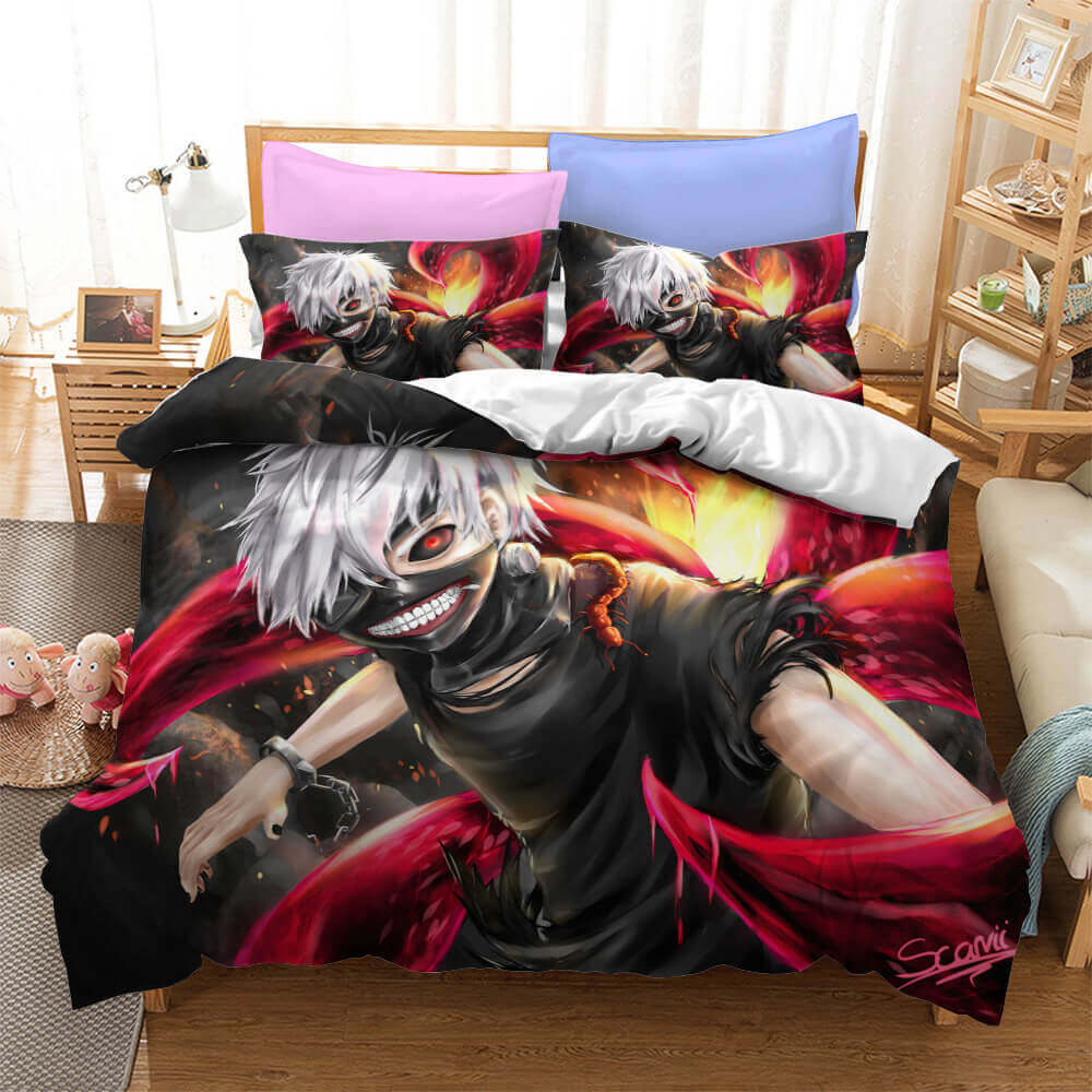 Japan Anime Tokyo Ghoul Cosplay Bedding Set Quilt Cover Without Filler (Online Order Only)