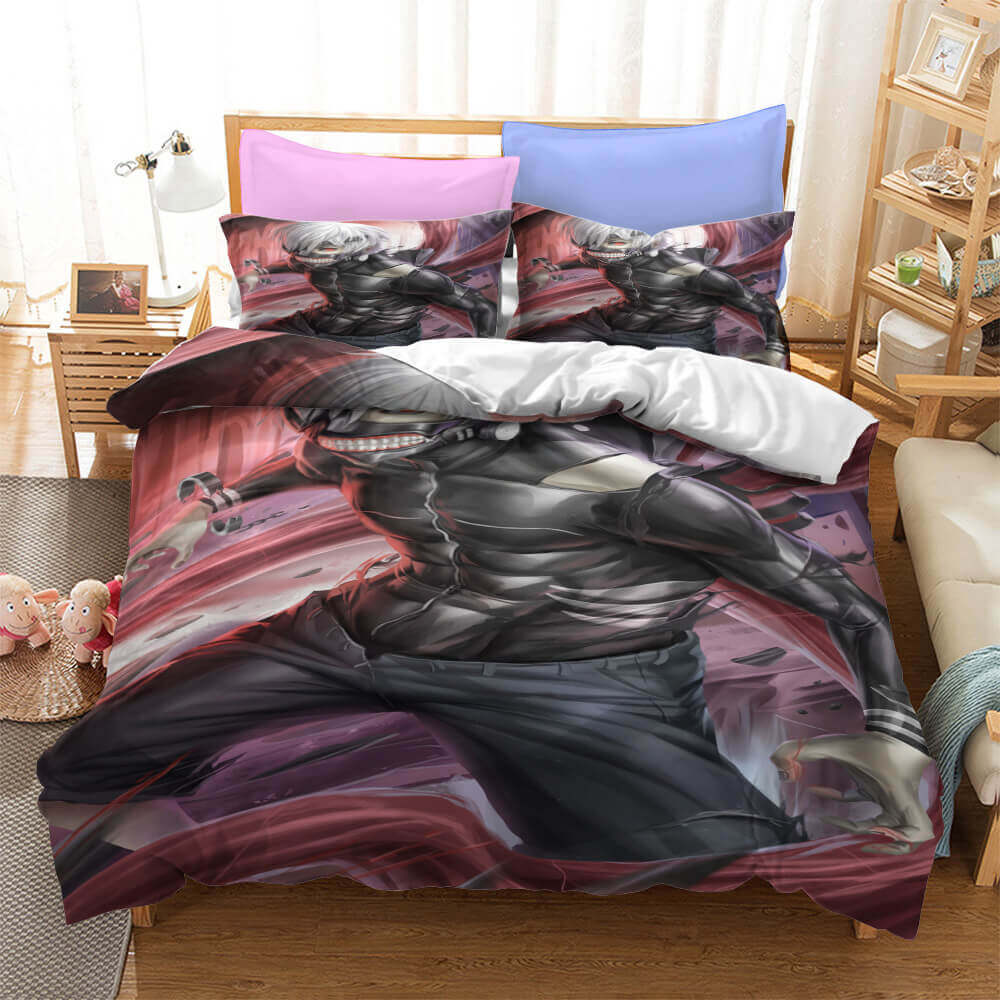 Japan Anime Tokyo Ghoul Cosplay Bedding Set Quilt Cover Without Filler (Online Order Only)