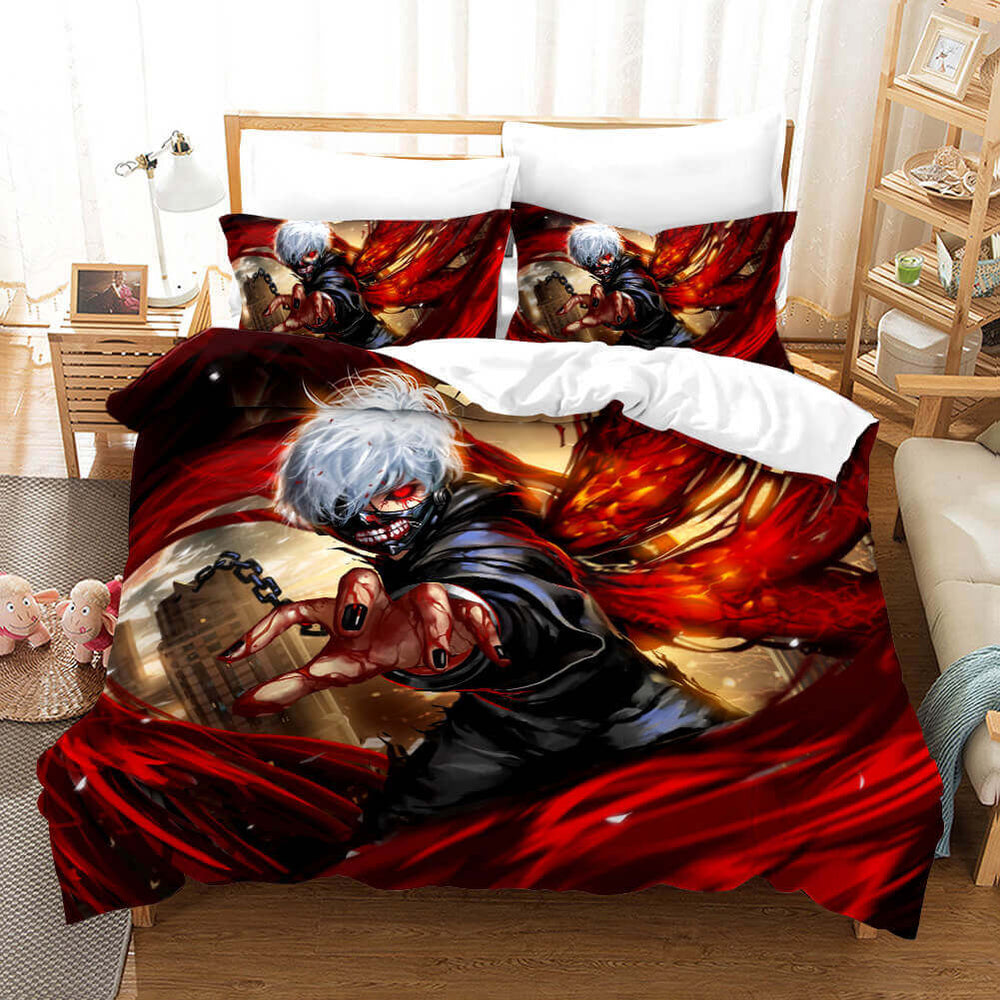 Japan Anime Tokyo Ghoul Cosplay Bedding Set Quilt Cover Without Filler (Online Order Only)