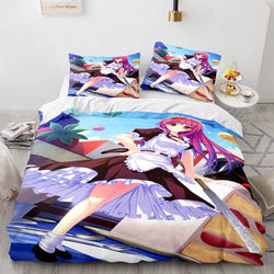 Japan Maid Bedding Set Cosplay Quilt Covers Room Decoration (Online Order Only)