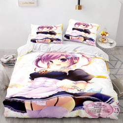 Japan Maid Bedding Set Cosplay Quilt Covers Room Decoration (Online Order Only)