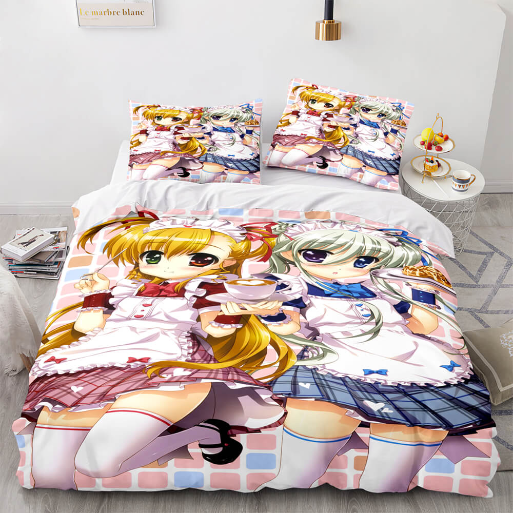 Japan Maid Bedding Set Cosplay Quilt Covers Room Decoration (Online Order Only)