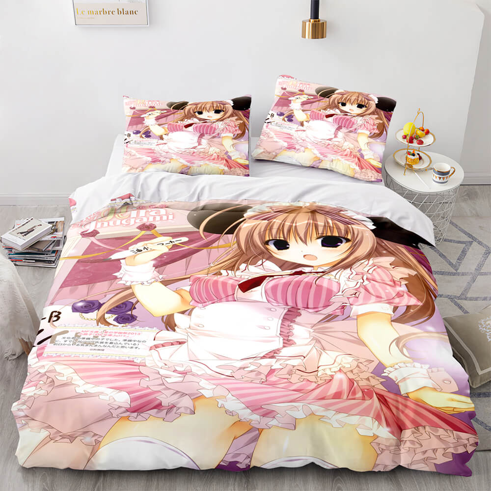 Japan Maid Bedding Set Cosplay Quilt Covers Room Decoration (Online Order Only)
