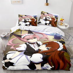Japan Maid Bedding Set Cosplay Quilt Covers Room Decoration (Online Order Only)