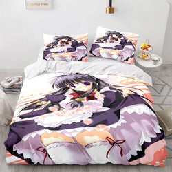Japan Maid Bedding Set Cosplay Quilt Covers Room Decoration (Online Order Only)