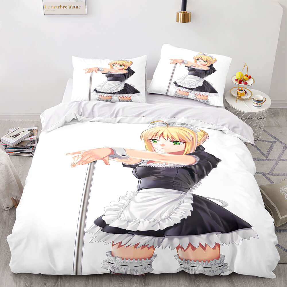Japan Maid Bedding Set Cosplay Quilt Covers Room Decoration (Online Order Only)