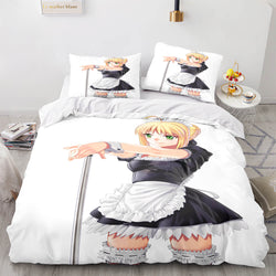 Japan Maid Bedding Set Cosplay Quilt Covers Room Decoration (Online Order Only)