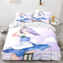 Japan Maid Bedding Set Cosplay Quilt Covers Room Decoration (Online Order Only)