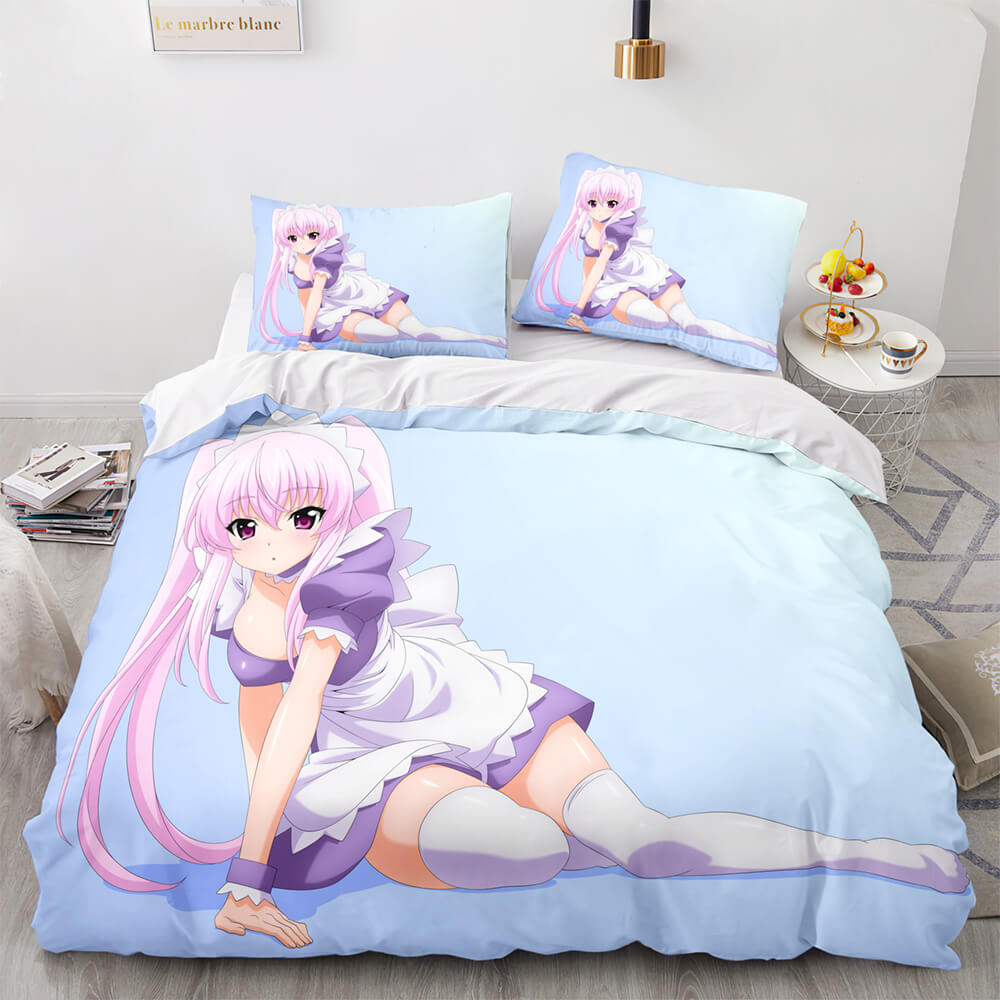 Japan Maid Cute Loli Cosplay Bedding Set Quilt Covers Without Filler (Online Order Only)