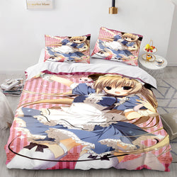 Japan Maid Cute Loli Cosplay Bedding Set Quilt Covers Without Filler (Online Order Only)