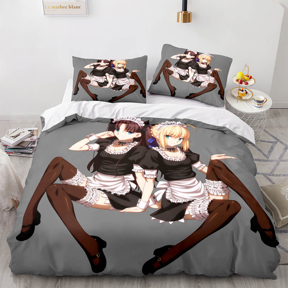 Japan Maid Cute Loli Cosplay Bedding Set Quilt Covers Without Filler (Online Order Only)