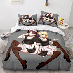 Japan Maid Cute Loli Cosplay Bedding Set Quilt Covers Without Filler (Online Order Only)