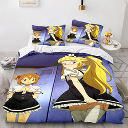 Japan Maid Cute Loli Cosplay Bedding Set Quilt Covers Without Filler (Online Order Only)