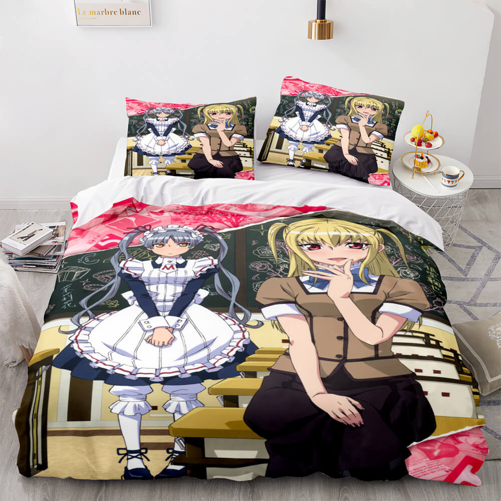 Japan Maid Cute Loli Cosplay Bedding Set Quilt Covers Without Filler (Online Order Only)