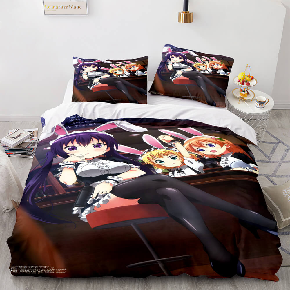 Japan Maid Cute Loli Cosplay Bedding Set Quilt Covers Without Filler (Online Order Only)