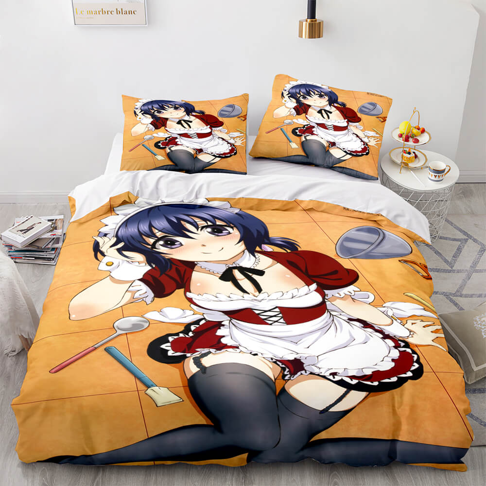 Japan Maid Cute Loli Cosplay Bedding Set Quilt Covers Without Filler (Online Order Only)