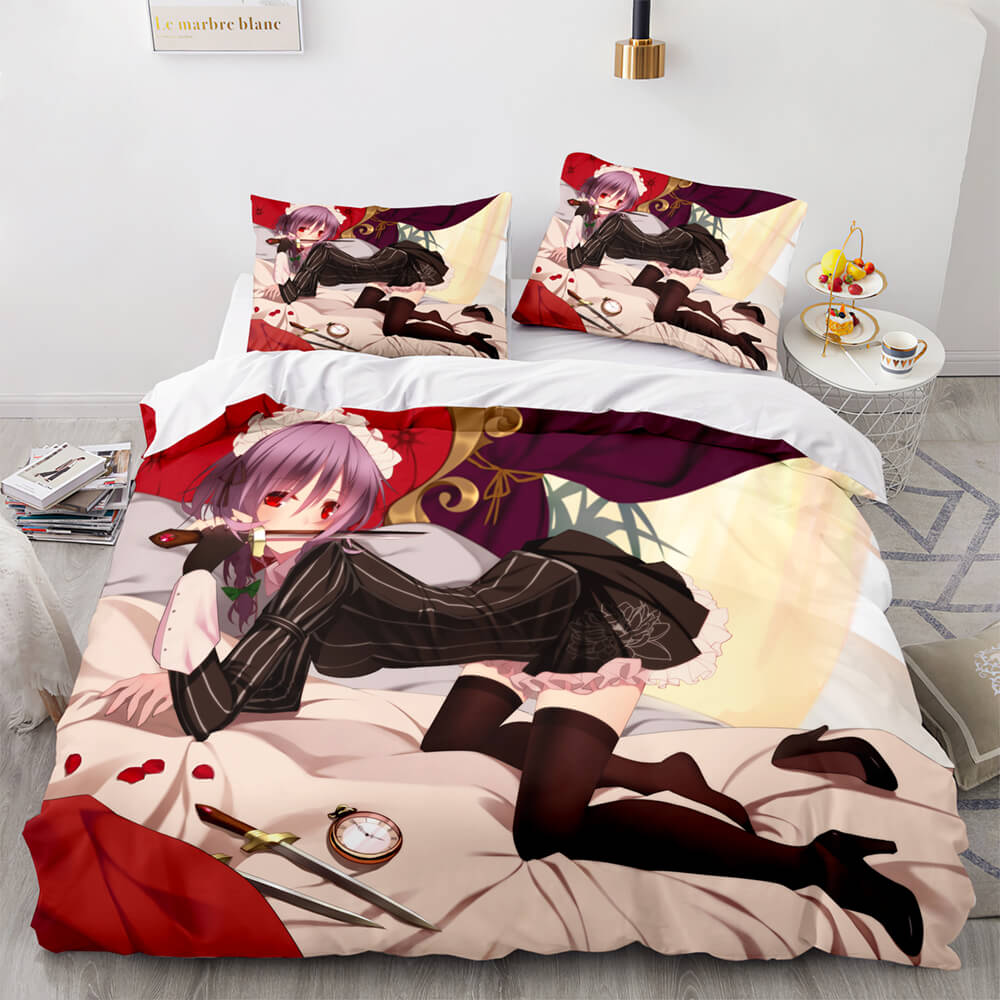 Japan Sexy Lady Maid Cosplay Bedding Set Quilt Covers Without Filler (Online Order Only)