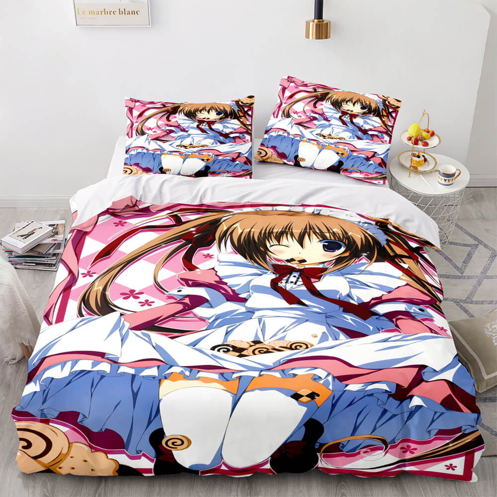 Japan Sexy Lady Maid Cosplay Bedding Set Quilt Covers Without Filler (Online Order Only)