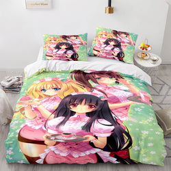 Japan Sexy Lady Maid Cosplay Bedding Set Quilt Covers Without Filler (Online Order Only)