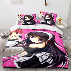Japan Sexy Lady Maid Cosplay Bedding Set Quilt Covers Without Filler (Online Order Only)