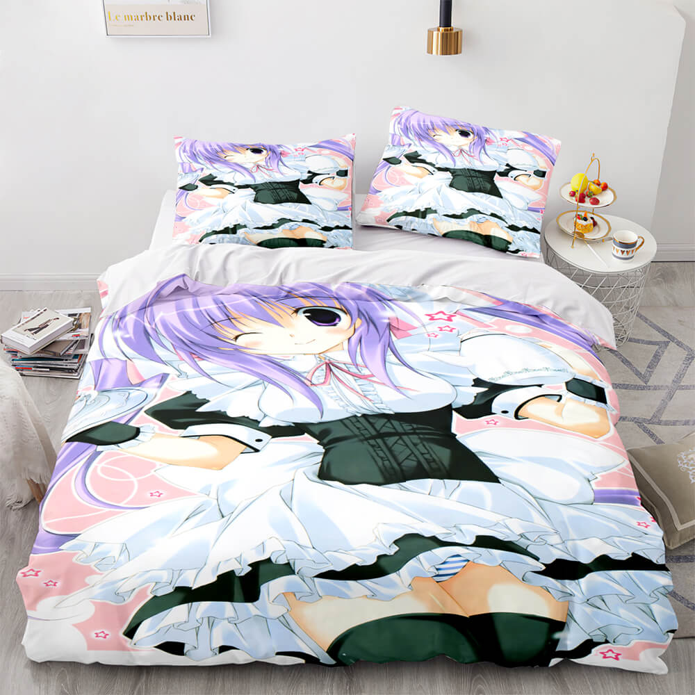 Japan Sexy Lady Maid Cosplay Bedding Set Quilt Covers Without Filler (Online Order Only)