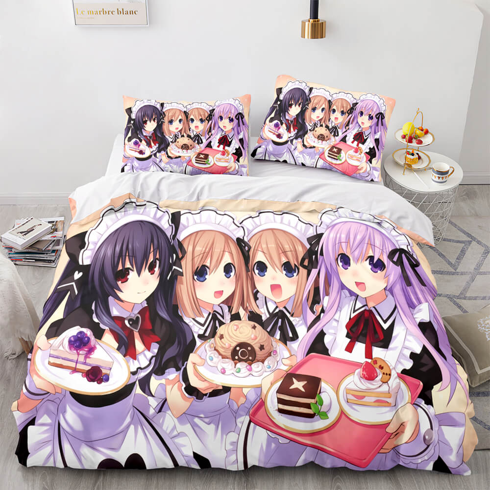 Japan Sexy Lady Maid Cosplay Bedding Set Quilt Covers Without Filler (Online Order Only)