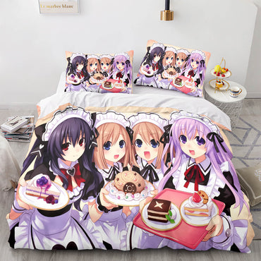 Japan Sexy Lady Maid Cosplay Bedding Set Quilt Covers Without Filler (Online Order Only)