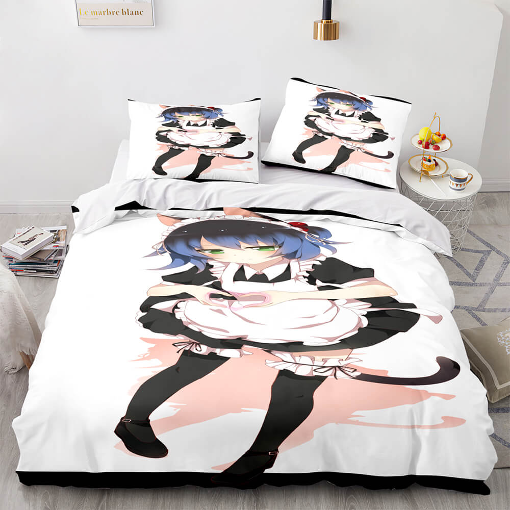 Japan Sexy Lady Maid Cosplay Bedding Set Quilt Covers Without Filler (Online Order Only)