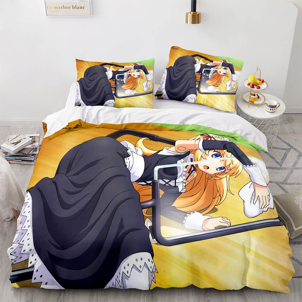 Japan Sexy Lady Maid Cosplay Bedding Set Quilt Covers Without Filler (Online Order Only)