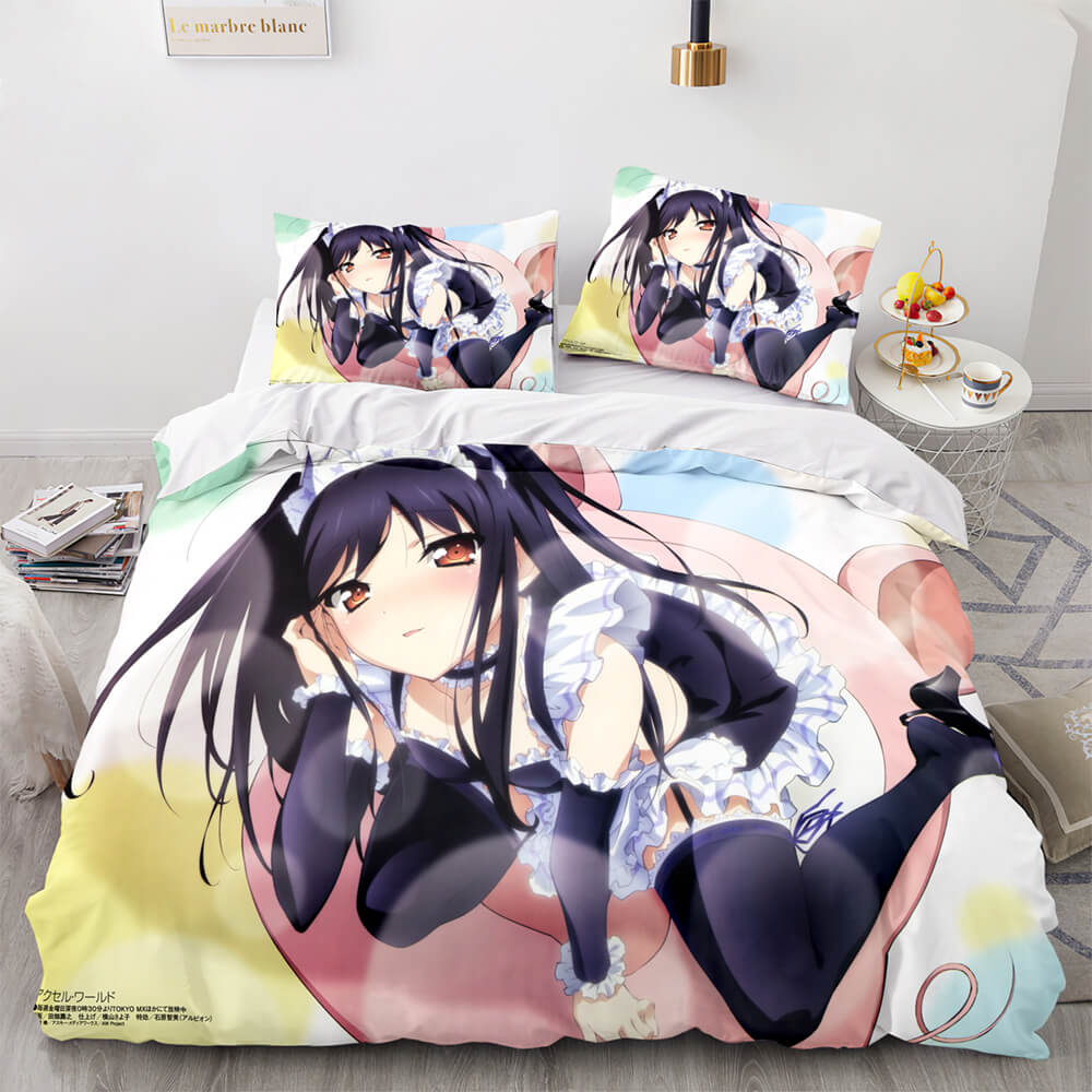 Japan Sexy Lady Maid Cosplay Bedding Set Quilt Covers Without Filler (Online Order Only)