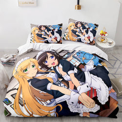 Japan Sexy Lady Maid Cosplay Bedding Set Quilt Covers Without Filler (Online Order Only)