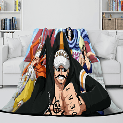 Japanese Cartoon ONE PIECE Throw Flannel Blanket Soft Cozy Bedding Use (Online Order Only)