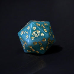 PRE-ORDER || Japanese Chin Puppy Paws Aventurine 30mm D20