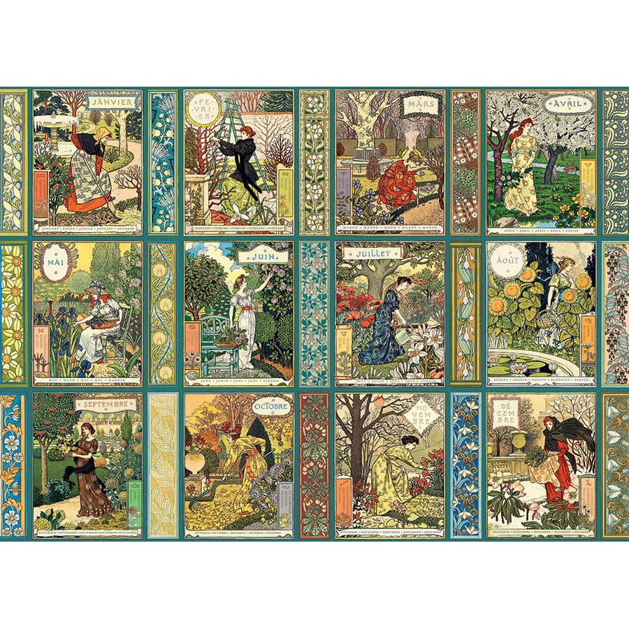 Jardiniere: A Gardener's Calendar 1000 Piece Jigsaw Puzzle Cobble Hill (ONLINE ORDER ONLY)
