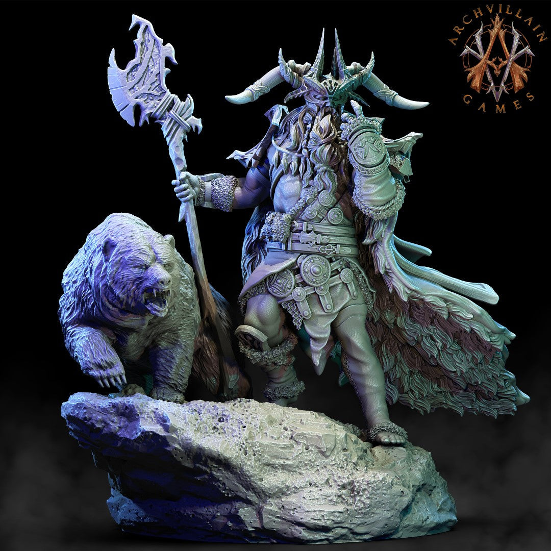 3D Printed Archvillain Games Frostburn Horrors - Frost Giant Jarl 28mm 32mm D&D (Online Only)
