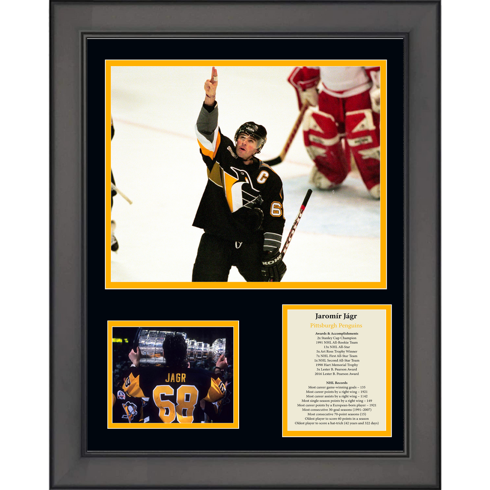 Framed Jaromir Jagr Pittsburgh Penguins 11"x14" Hockey Three Photo Collage (ONLINE ORDER ONLY)