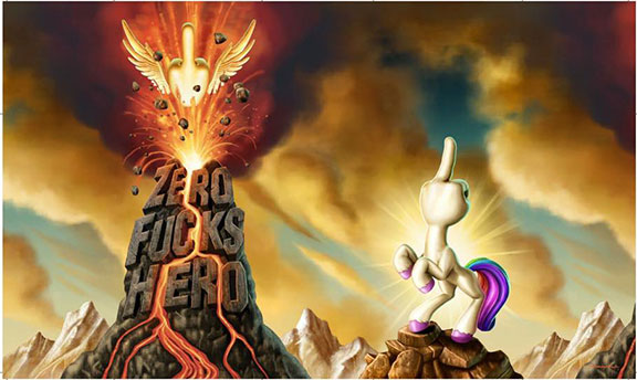 FUnicorn Bad to the Bone Edition 8-inch resin sculpture (ONLINE ORDER ONLY)
