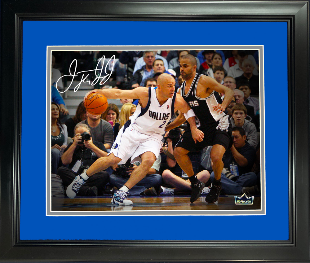Framed Jason Kidd Facsimile Laser Engraved Signature Auto 11"x14" Basketball Photo HOFSM Holo (ONLINE ORDER ONLY)