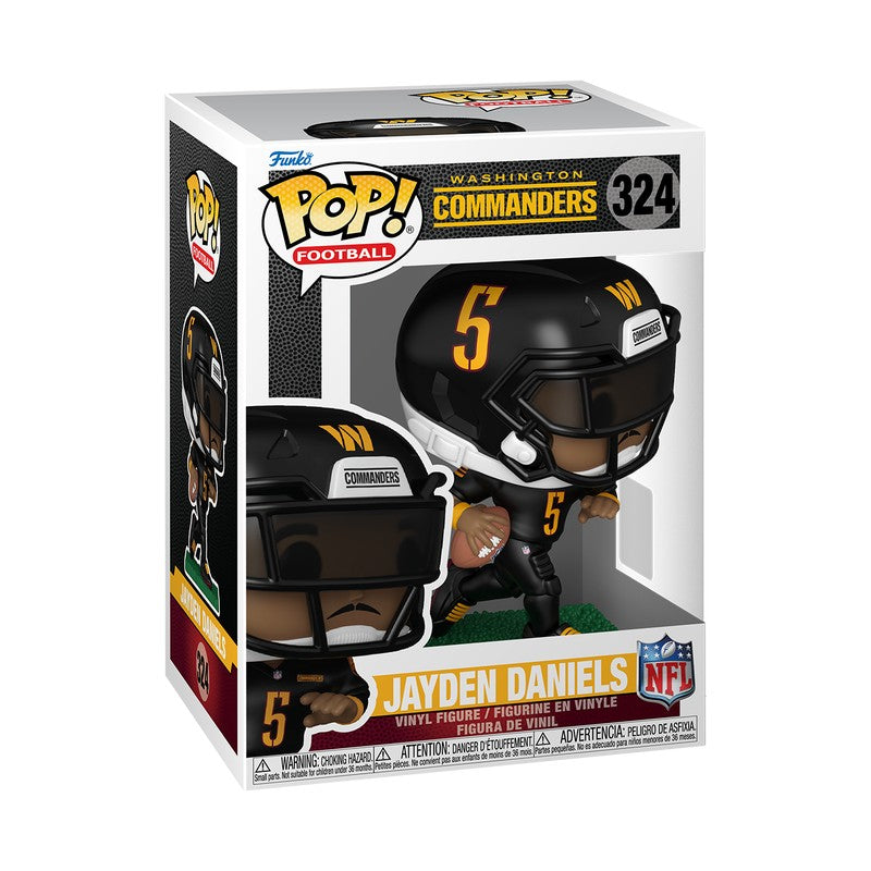 Funko Pop! NFL Washington Commanders Jayden Daniels Vinyl Figure #324 with Protector (ONLINE ORDER ONLY)
