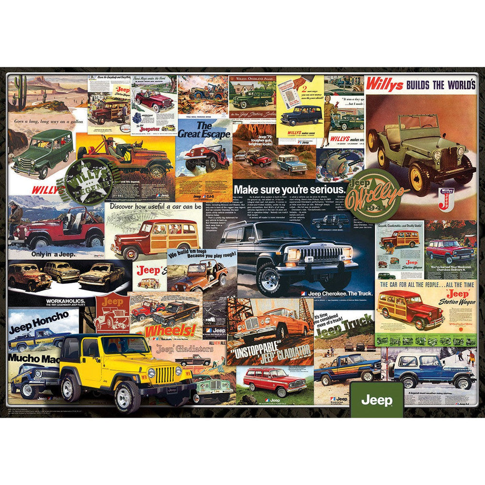 Jeep Advertising Collection 1000 Piece Jigsaw Puzzle Eurographics (ONLINE ORDER ONLY)
