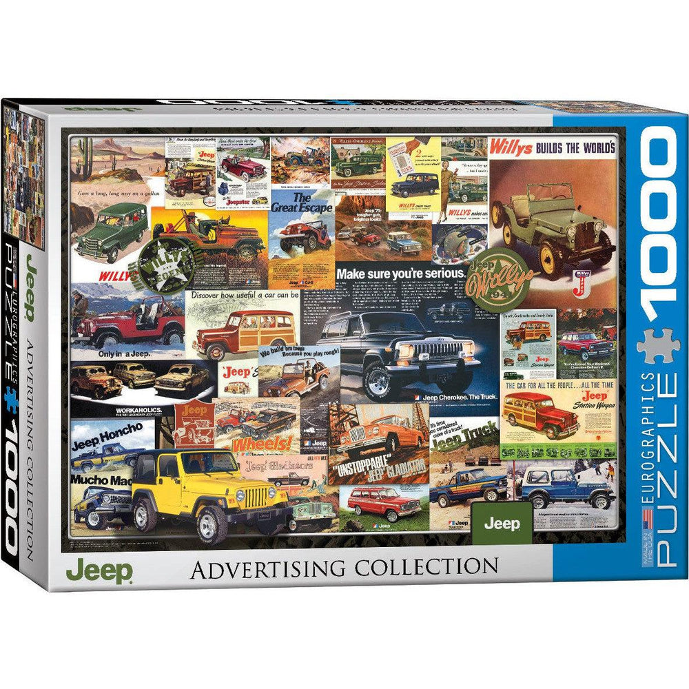 Jeep Advertising Collection 1000 Piece Jigsaw Puzzle Eurographics (ONLINE ORDER ONLY)