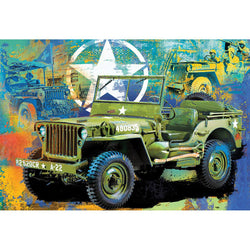 Jeep Army Truck 550 Piece Jigsaw Puzzle in Tin Eurographics (ONLINE ORDER ONLY)