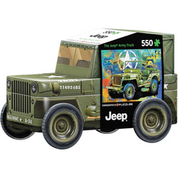 Jeep Army Truck 550 Piece Jigsaw Puzzle in Tin Eurographics (ONLINE ORDER ONLY)