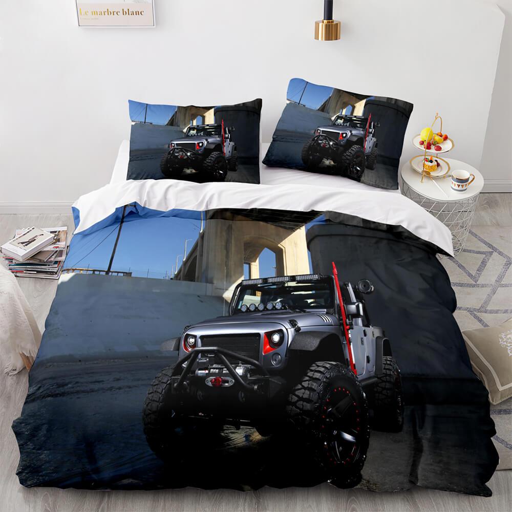 Jeep 4X4 Vehicle Off-Road Adventure Car Bedding Set Duvet Cover (Online Order Only)