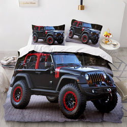 Jeep 4X4 Vehicle Off-Road Adventure Car Bedding Set Quilt Cover (Online Order Only)